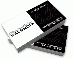 hacer tarjetas de visita en valencia