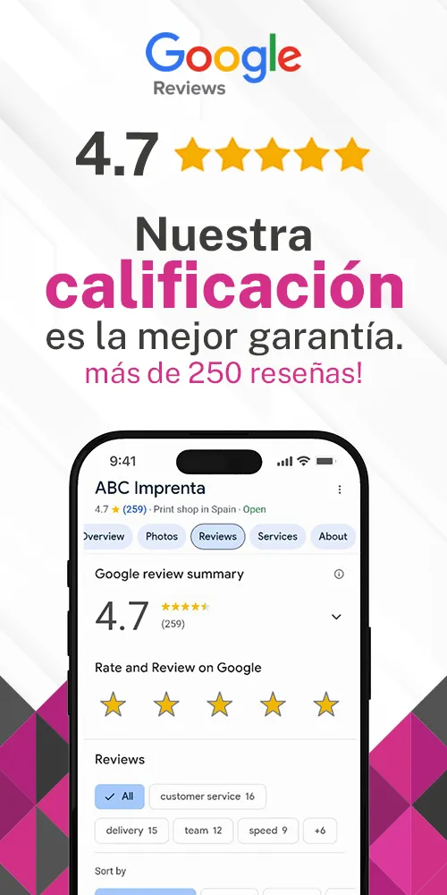 Banner de Calificación en Google